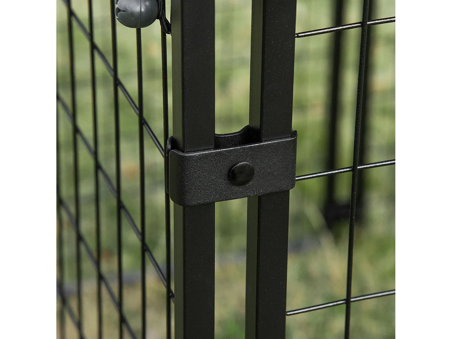 Recinto per cani pieghevole con copertura 8 pannelli e porta bloccabile