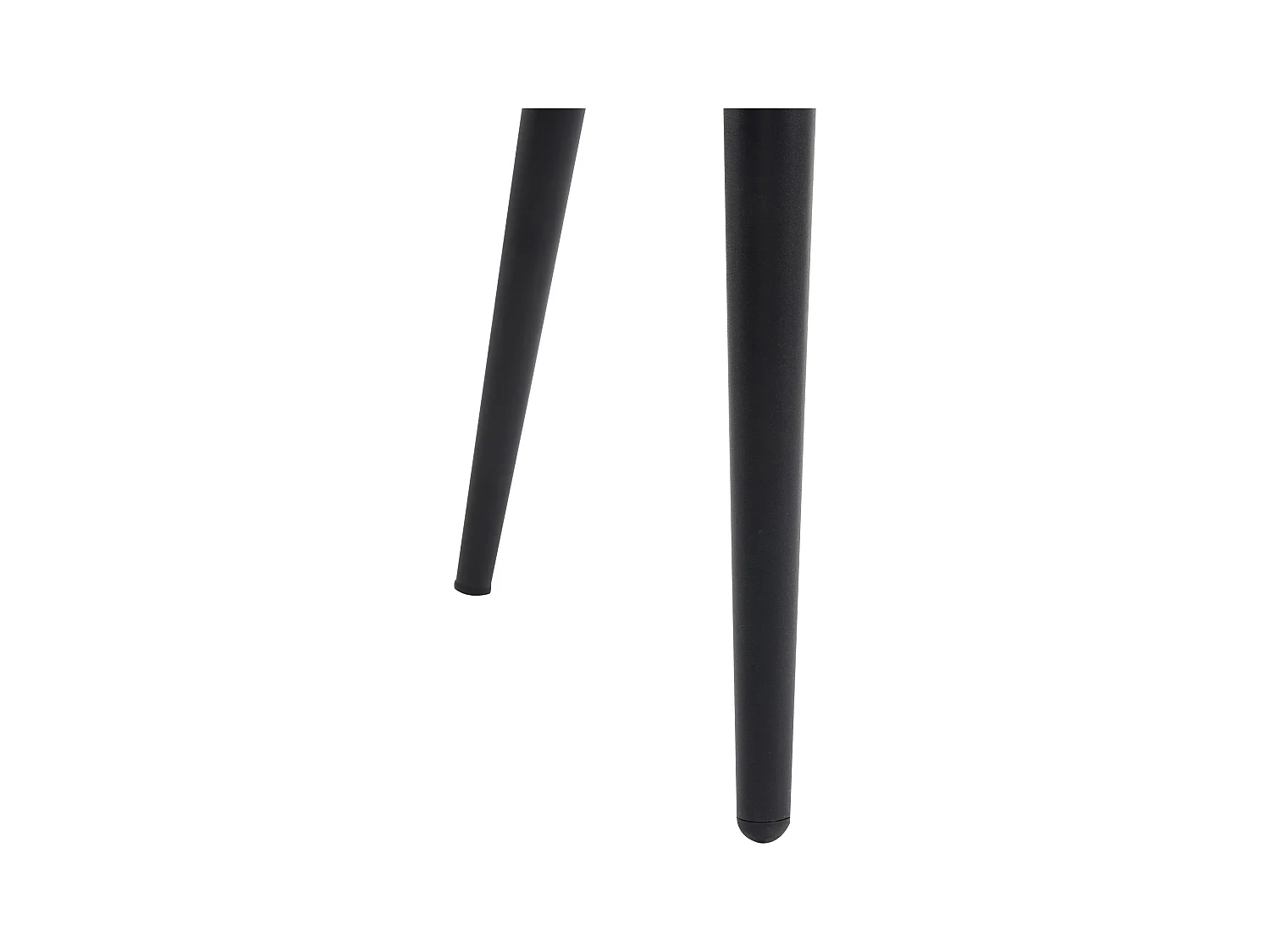 Lot de 4 chaises de salle à manger avec dossier rembourré et pieds en fer noir - velours gris