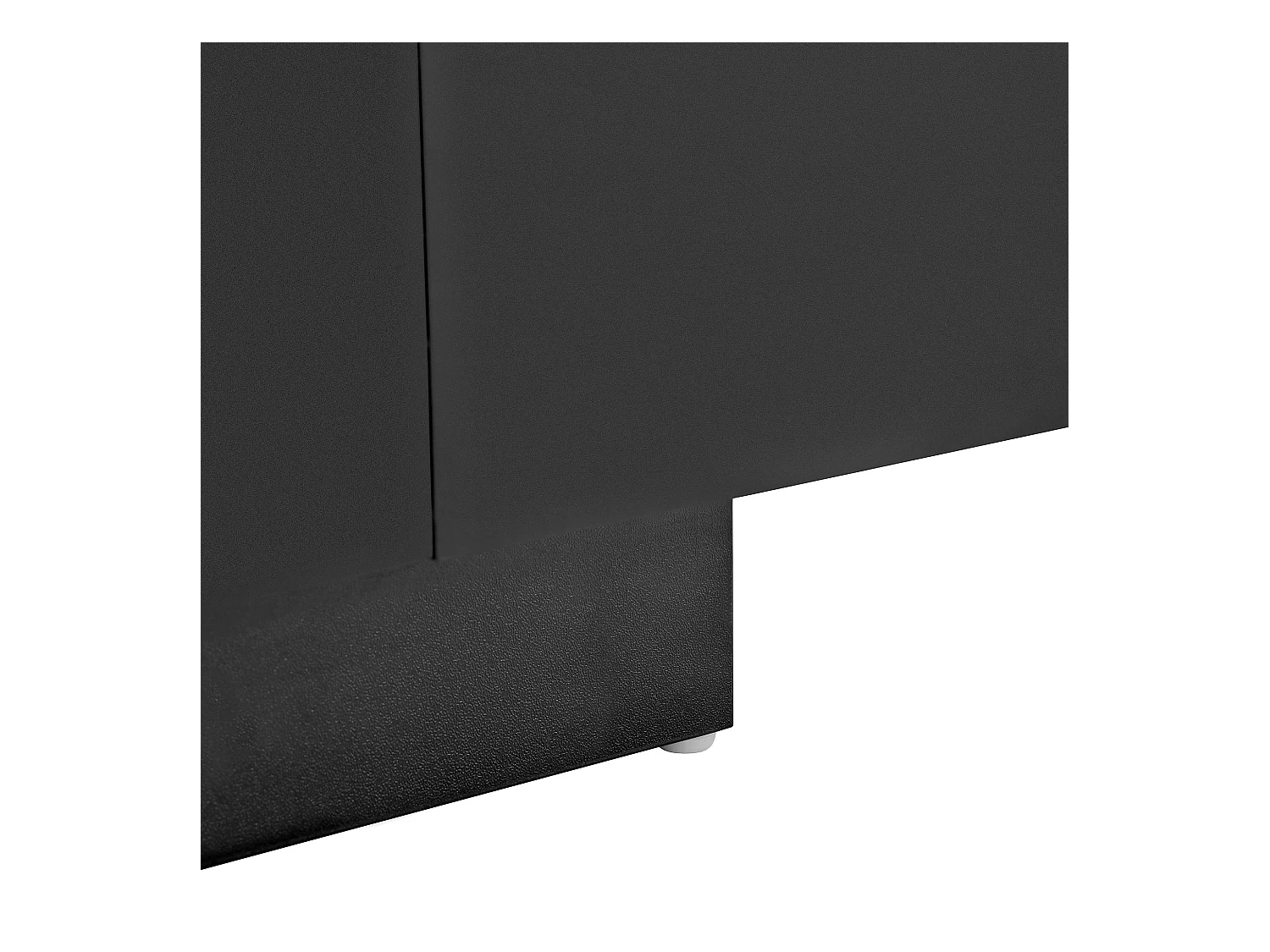 Table basse noire avec plateau blanc rétractable et 1 tiroir de rangement - Éclairage LED