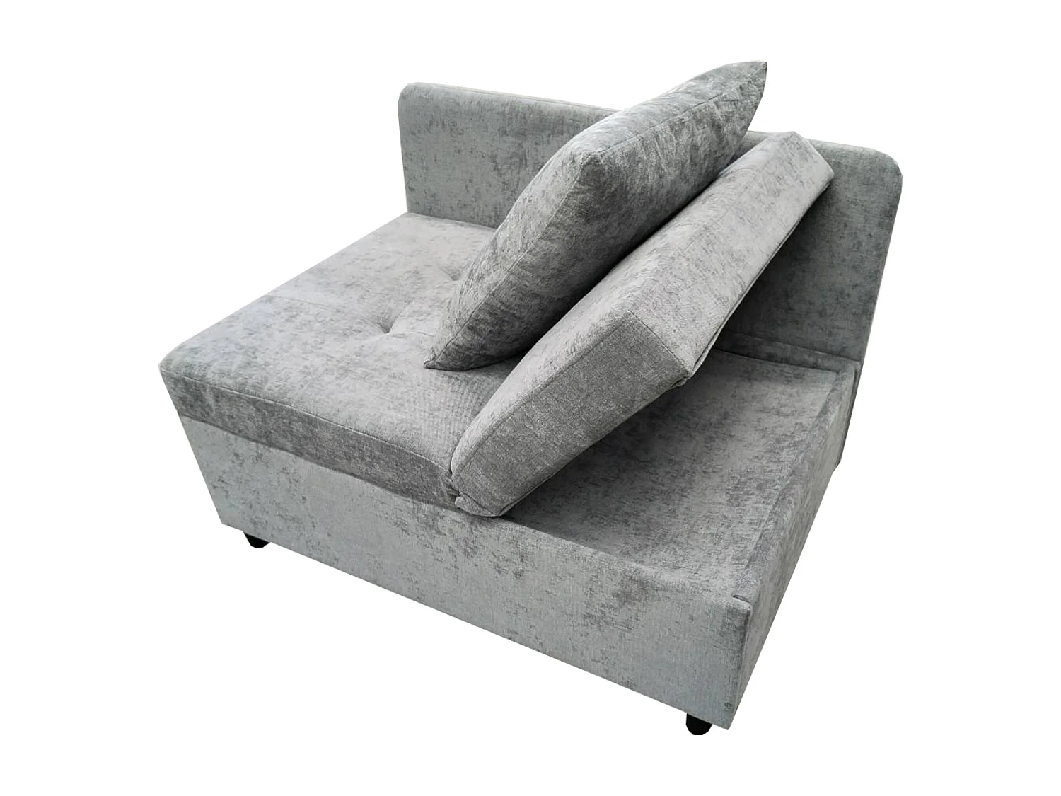 Canapé convertible, canapé rembourré avec dossier réglable, lin gris - pour salon et chambre