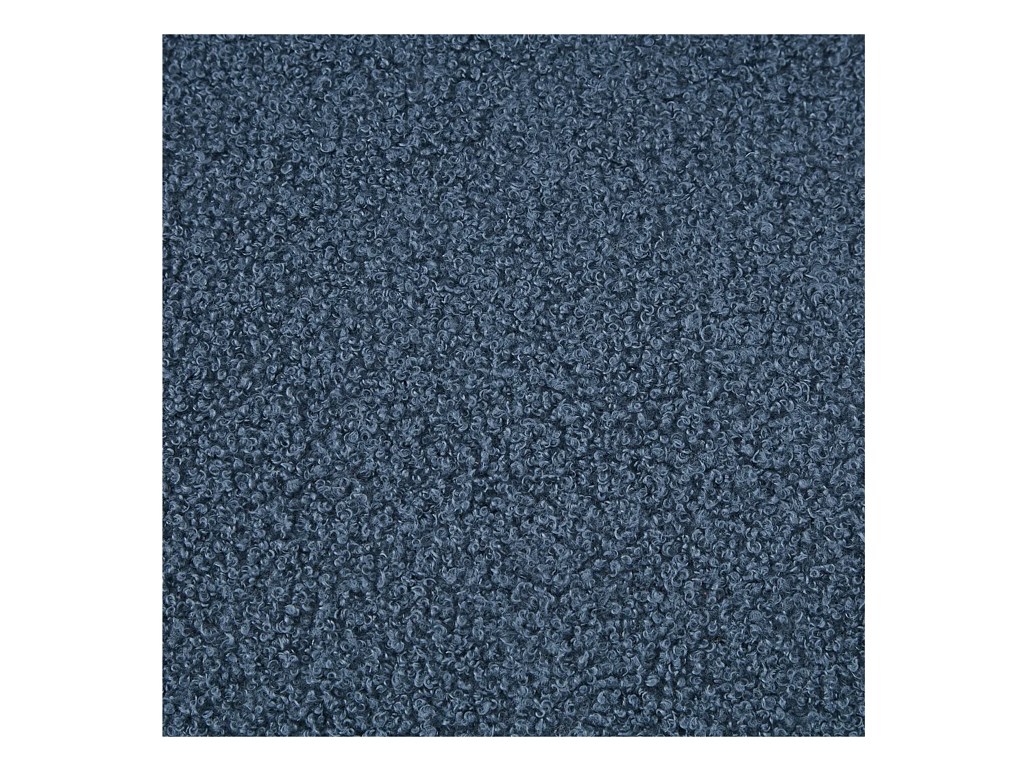 Canapé 2 places, peluche bleu, avec dossier réglable, pieds en métal doré - pour salons et bureaux