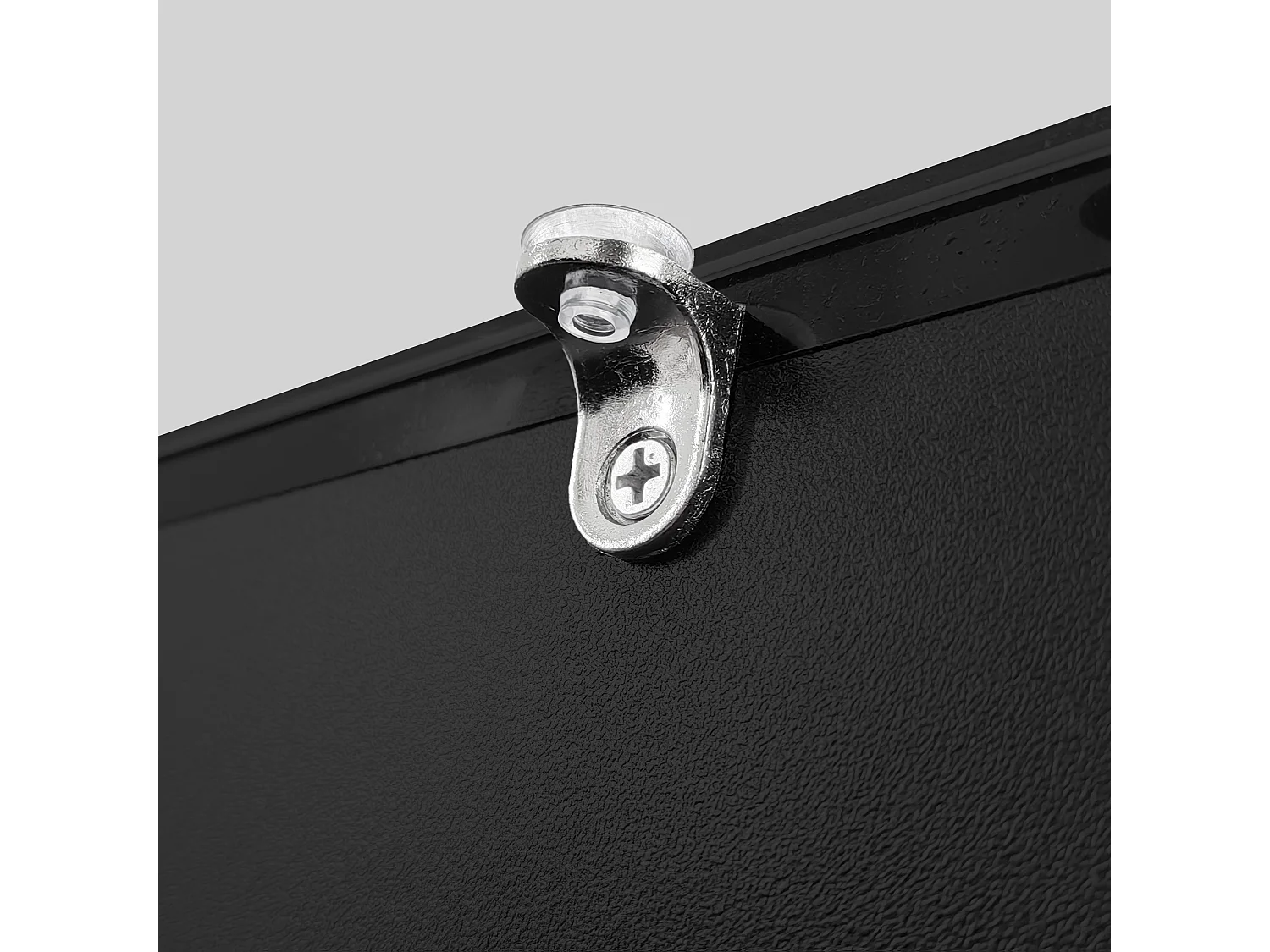 Schwarzer Couchtisch 100 x 50 cm mit LED, Schublade und Glasplatte – für Wohnzimmer und Büro