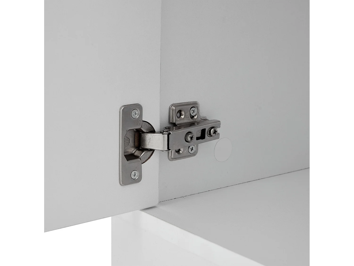 Weißer Garderobenständer mit Stauraum und verstellbaren Regalen – Kompakte Flurgarderobe