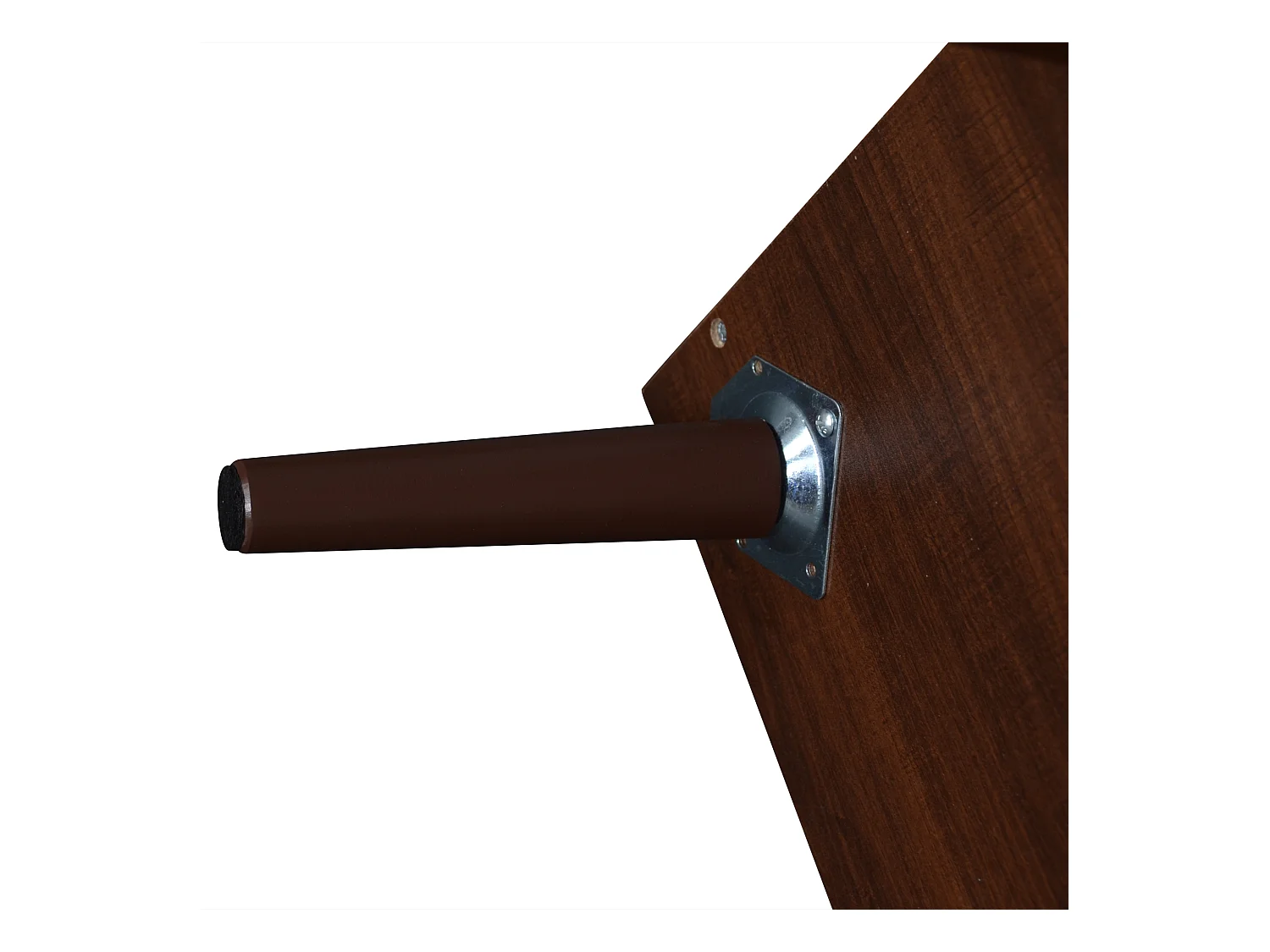 Meuble TV 200 cm avec 2 portes en rotin et 2 tiroirs, marron - pour salon et chambre