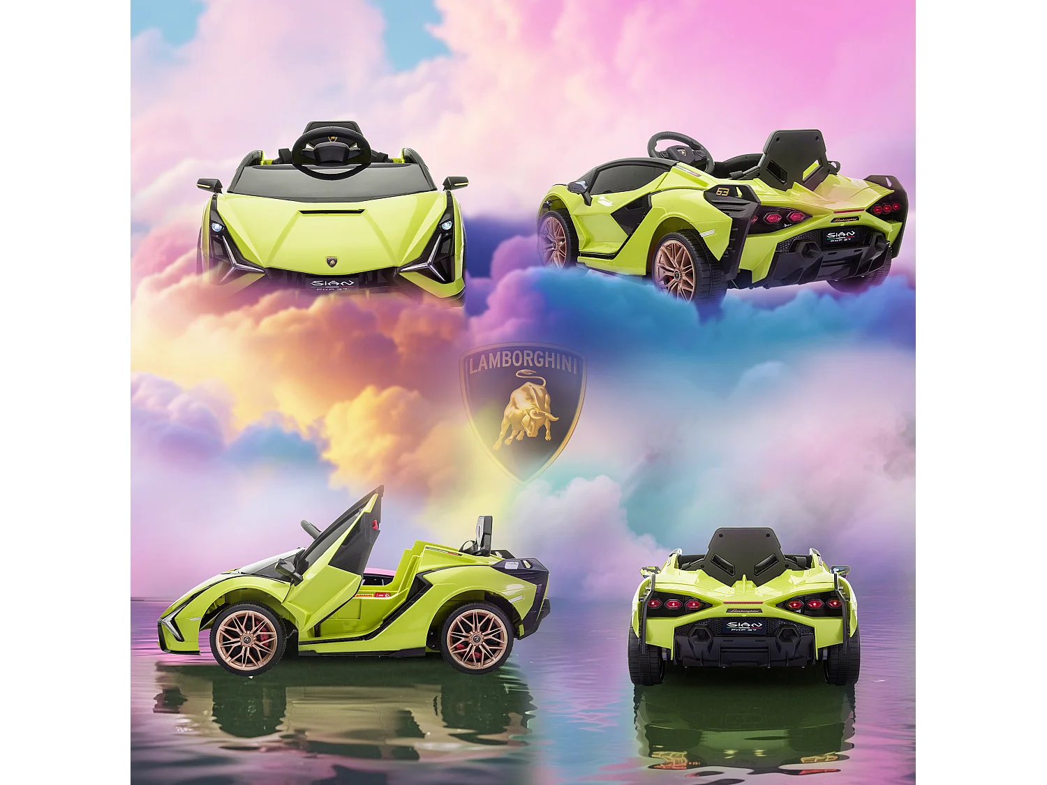 Macchina per bambini lamborghini telecomando velocità 3-8km/h