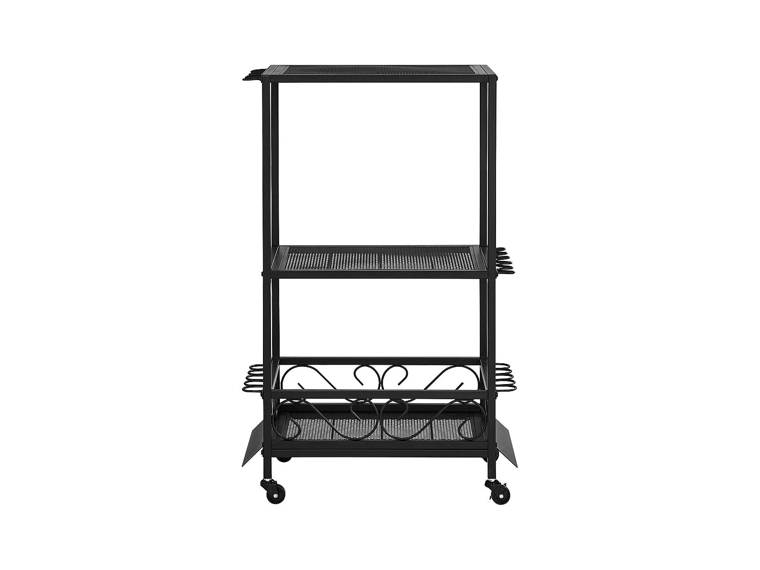 Support de Canne SucceBuy à Pêche à 10 Pôles, Chariot Mobile à Roulettes pour Canne à Pêche, pour Garage, Intérieur, pour Rangement de Boîtes de Pêche