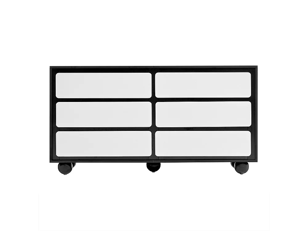 Buffet commode élégante 6 tiroirs coiffeuse moderne fonction pratique