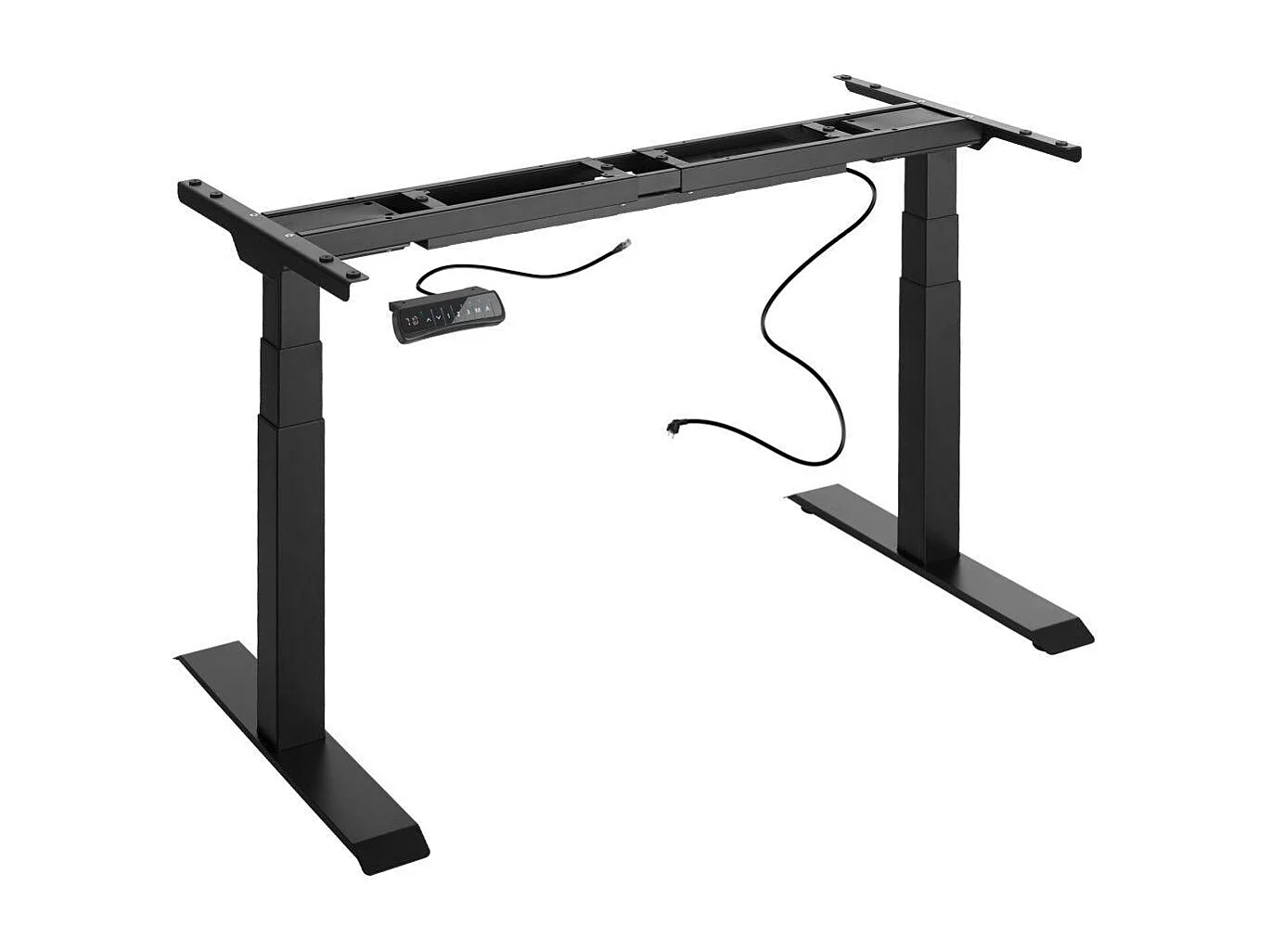 Bureau assis debout meuble noire 120 x 200 x 80 cm 08_0000391