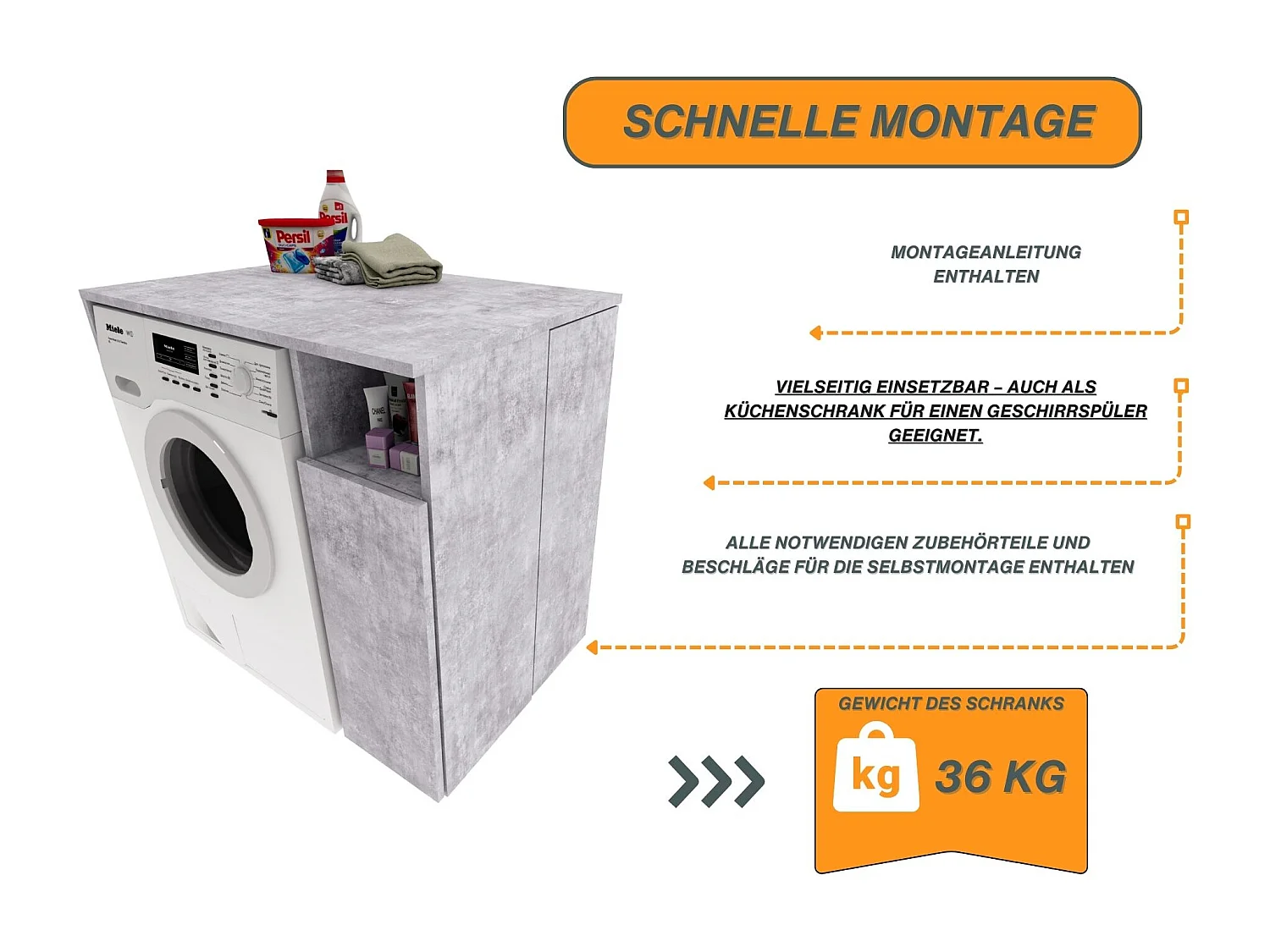 Meuble Surélevé pour Machine à Laver et Sèche-linge avec Étagères de Rangement