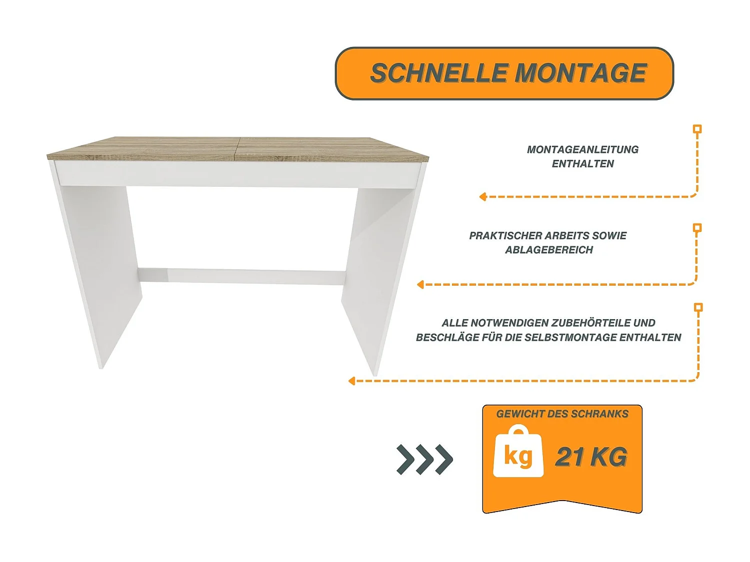 Armoire de Lavage RAUMHIRSCH – Meuble Compact et Élégant pour Machine à Laver et Sèche-Linge