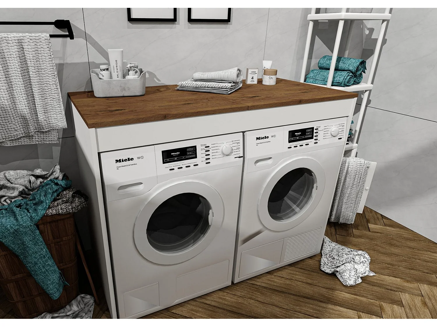 Armoire de plomberie RAUMHIRSCH Armoire pour machine à laver & sèche-linge