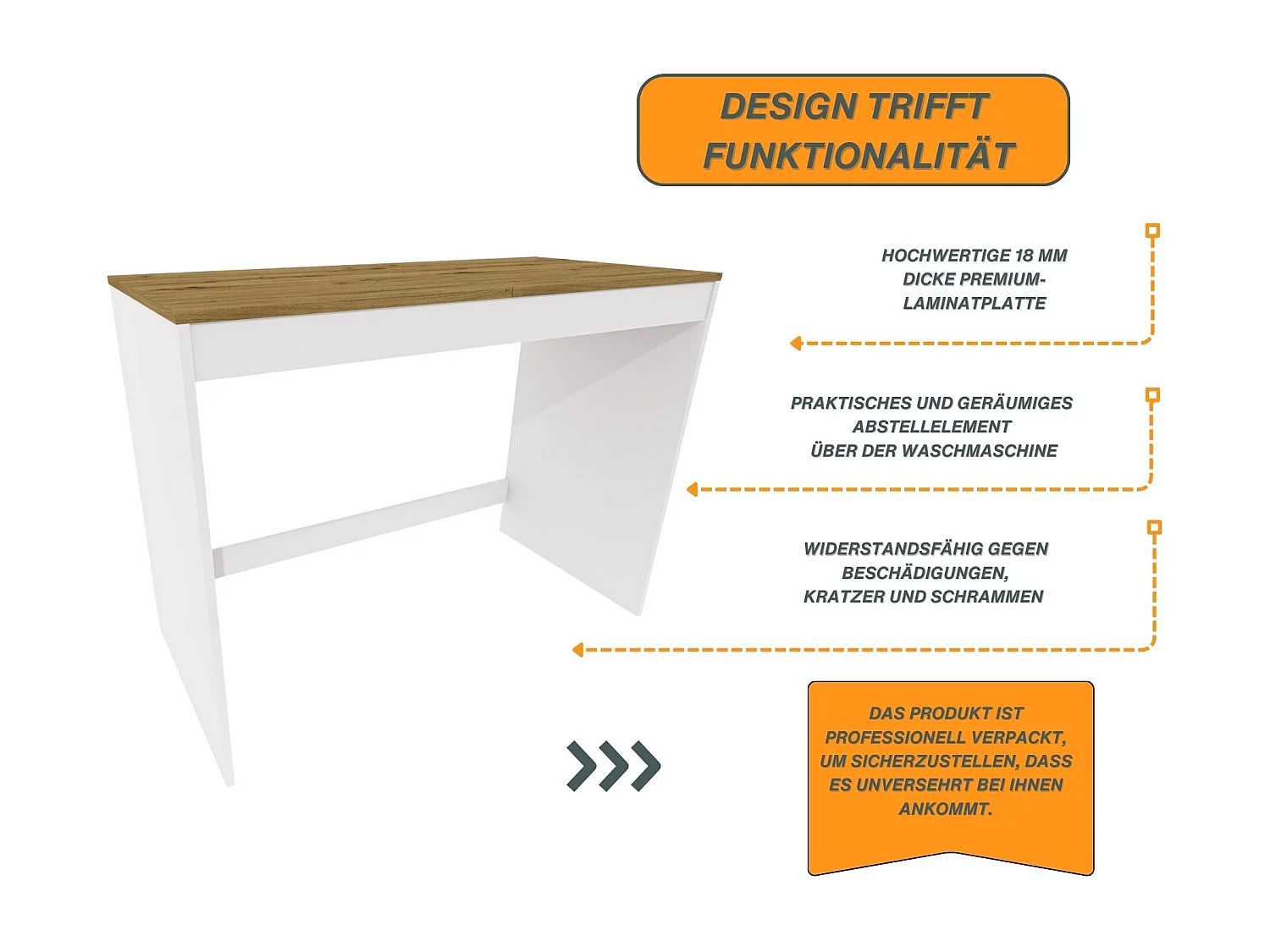 Armoire de Lavage RAUMHIRSCH – Meuble Compact et Élégant pour Machine à Laver et Sèche-Linge