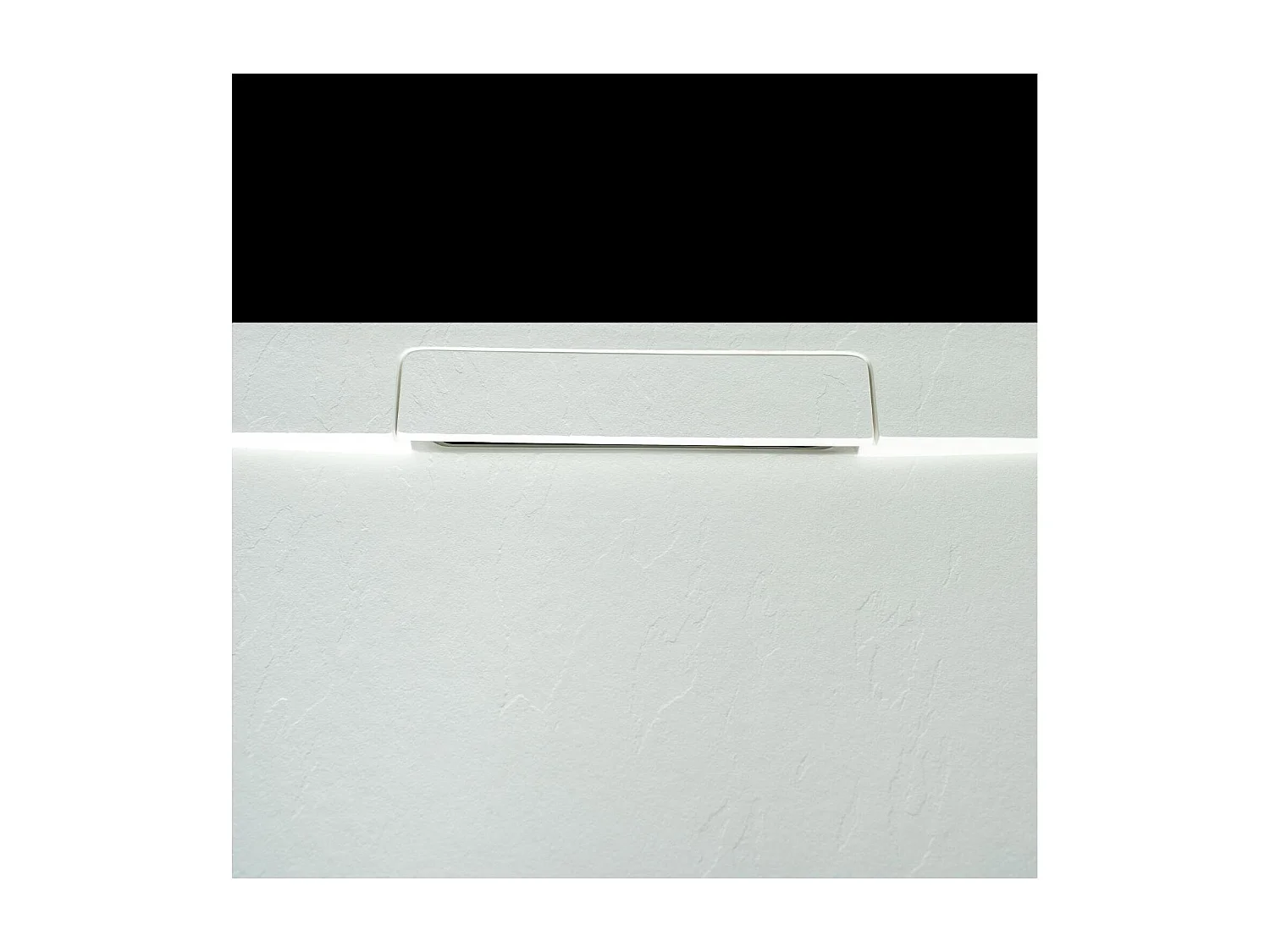 ONA extra vlakke witte douchebak met steenlook 120x90