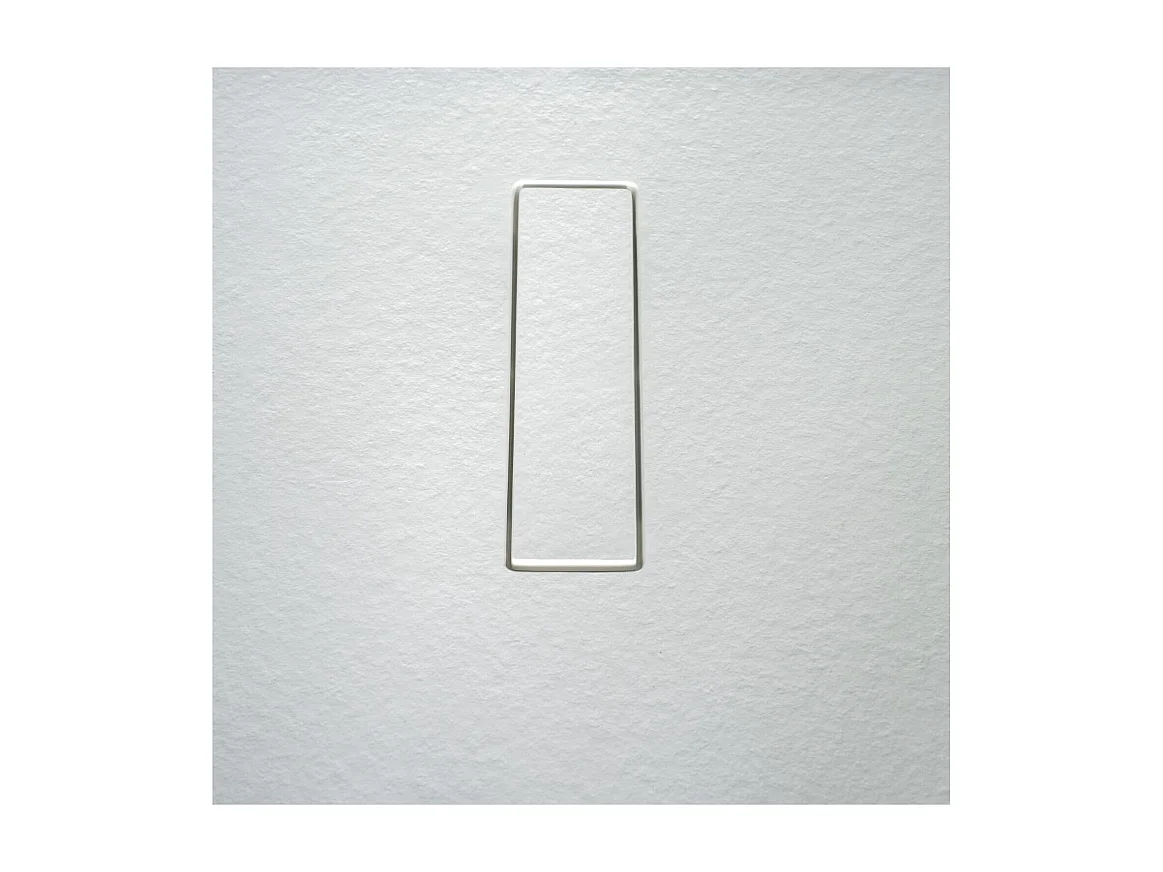 SOMA weiße extraflache Duschwanne in Steinoptik 120x80