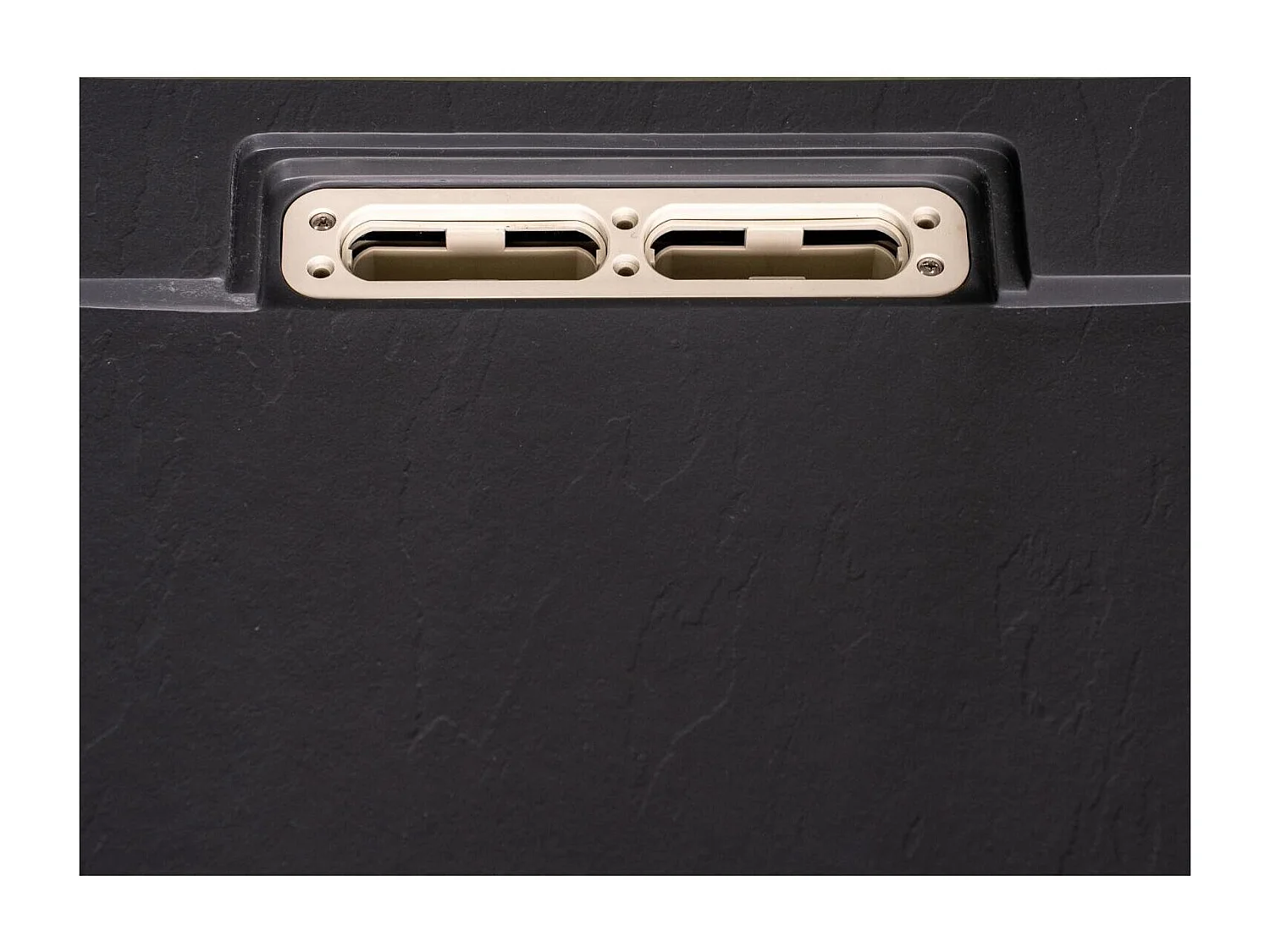 ONA extraflache Duschwanne in Schieferoptik 90x90