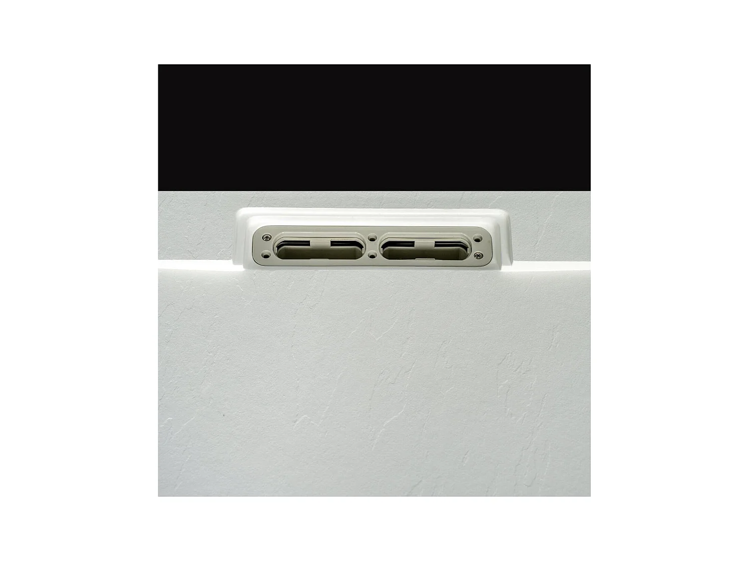 Piatto doccia ONA extrapiatto effetto pietra bianca 100x80