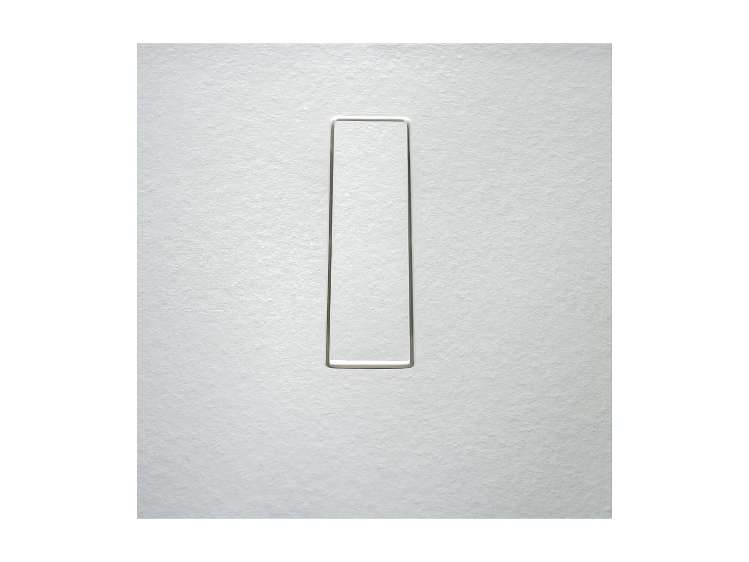 SOMA weiße extraflache Duschwanne in Steinoptik 100x80