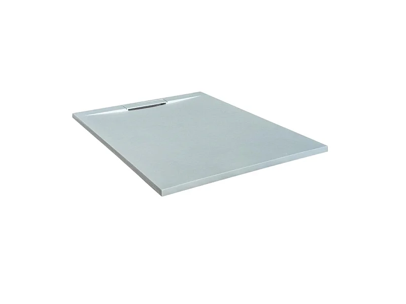 Plato de ducha extraplano ONA efecto piedra gris claro 140x90