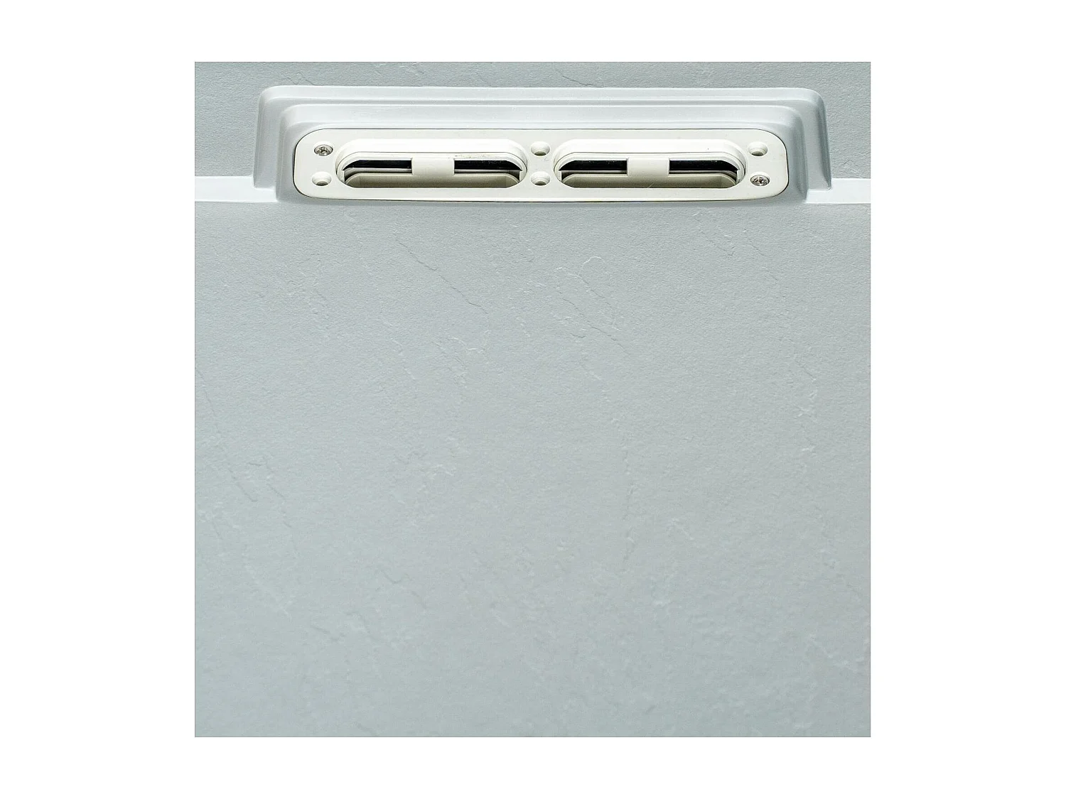 Base de duche extra plana ONA em tom cinza claro com efeito pedra 120x80