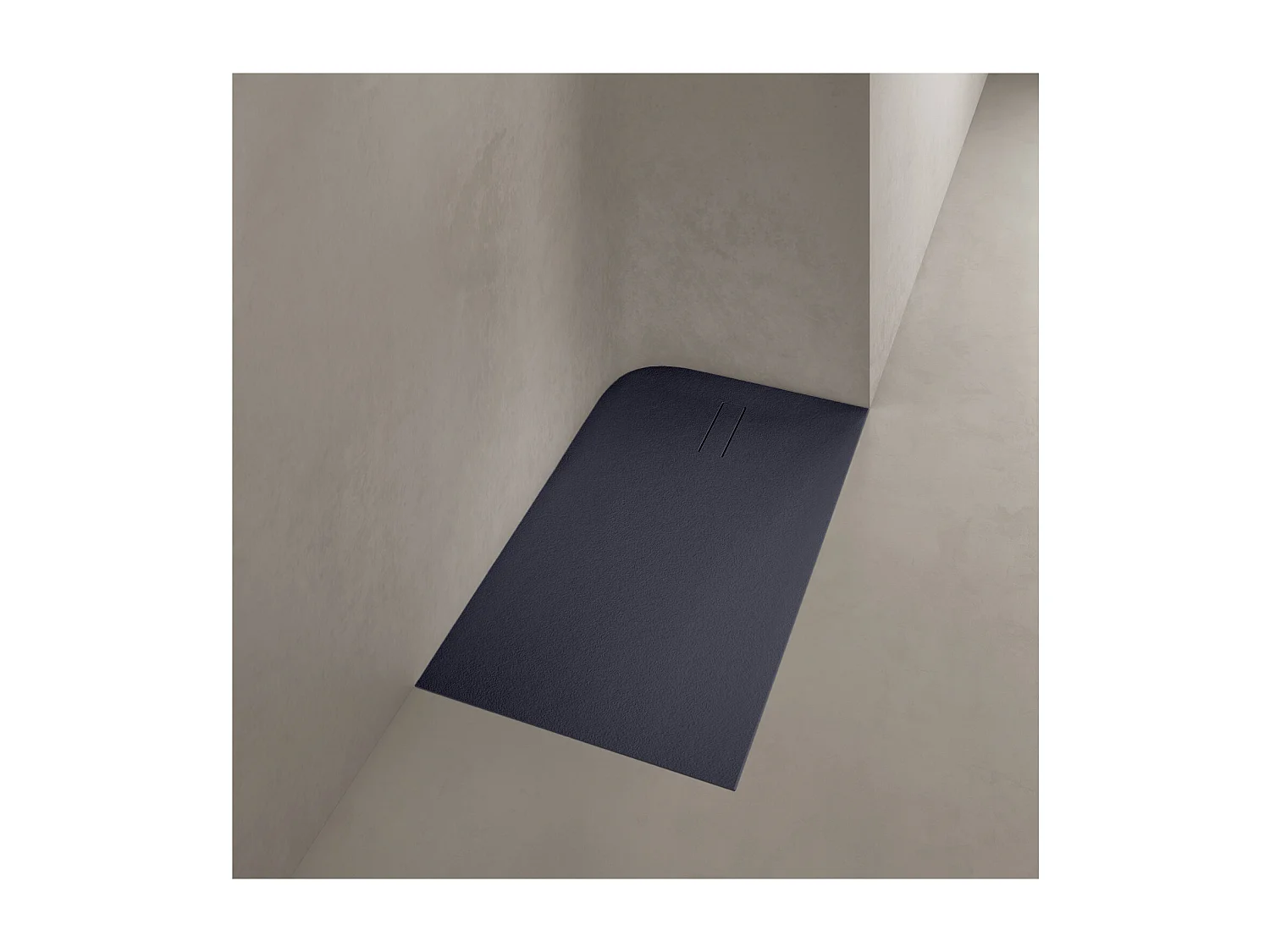 SOMA extraflache Duschwanne in Steinoptik 120x80cm 100x80