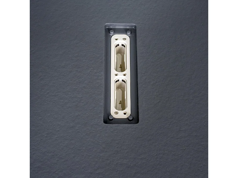 Piatto doccia extrapiatto effetto pietra grigio antracite - Piletta inclusa 100x80