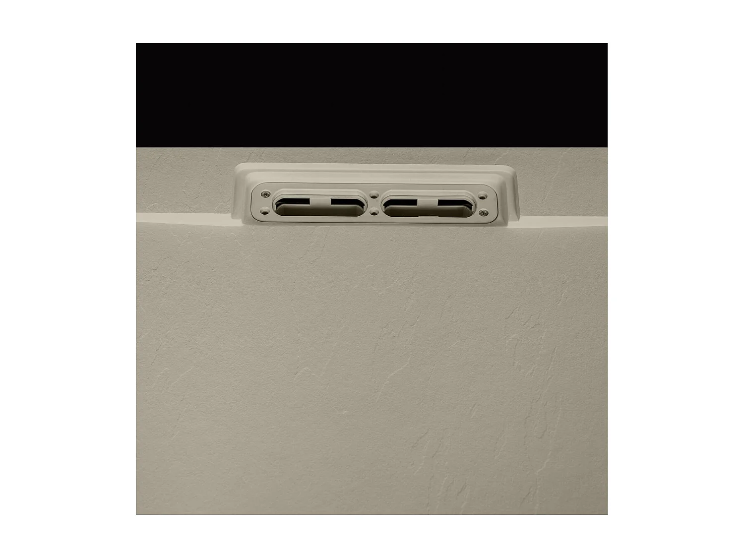 ONA extraflache Duschwanne in Sandschieferoptik 120x90