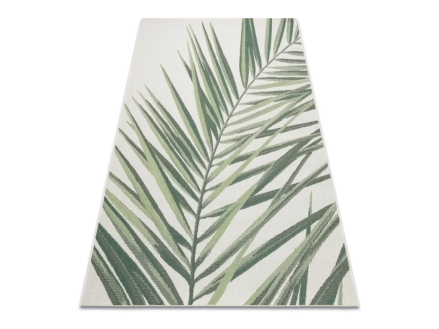 Tapis EN CORDE SIZAL COLOR 19434/062 Feuilles Vert JUNGLE 160x230 cm