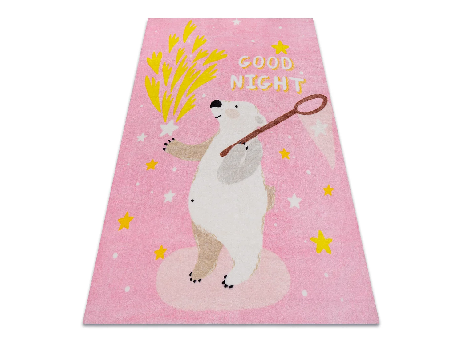 Tapis PLAY ours étoiles G4016-5 rose 140x190 cm