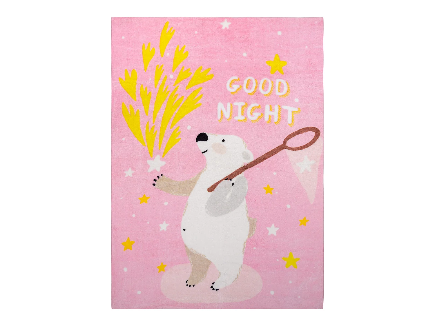 Tapis PLAY ours étoiles G4016-5 rose 140x190 cm