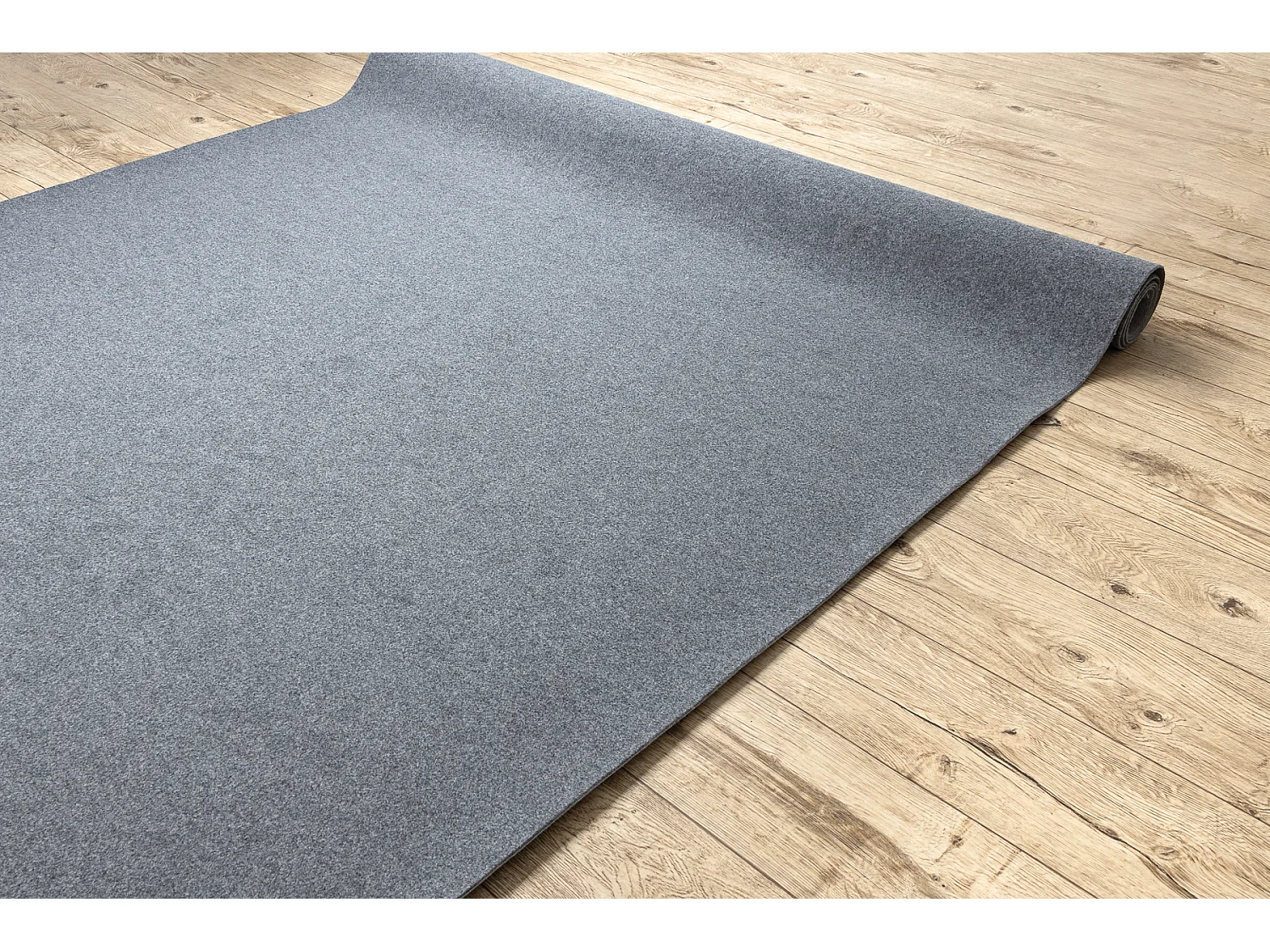 Tapis ANTIDÉRAPANT RUMBA 1809 couleur unique gris chiné 100x200 cm