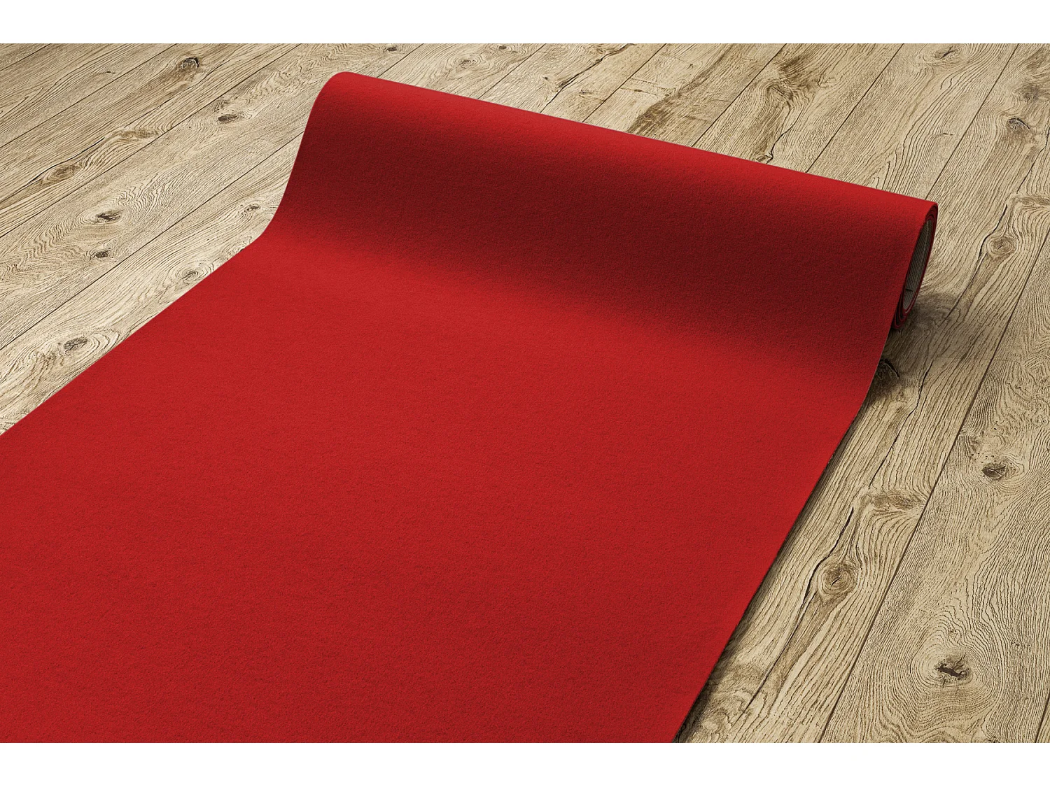 Tapis ANTIDÉRAPANT RUMBA 1974 couleur unique bordeaux 200x600 cm