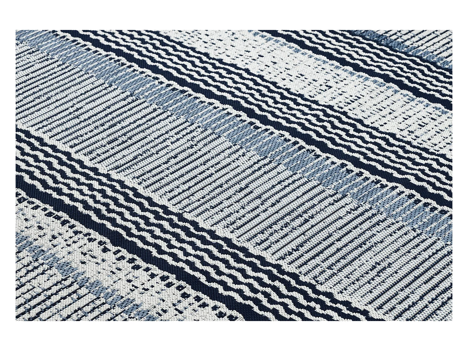 Sisal tapijt SISAL COLOR 47276/396 Strepen witkleuring 120x170 cm