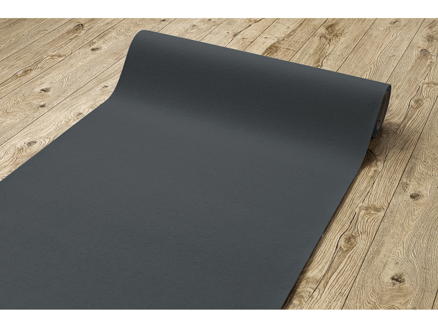 Tapis ANTIDÉRAPANT RUMBA 1720 couleur unique graphite 130x200 cm