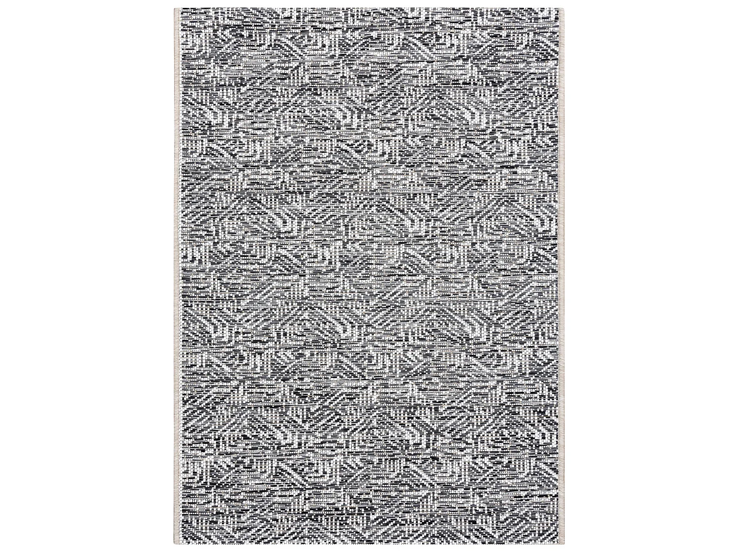 Tapis COLOR 47373960 SISAL labyrinthe gris / beige 140x200 cm