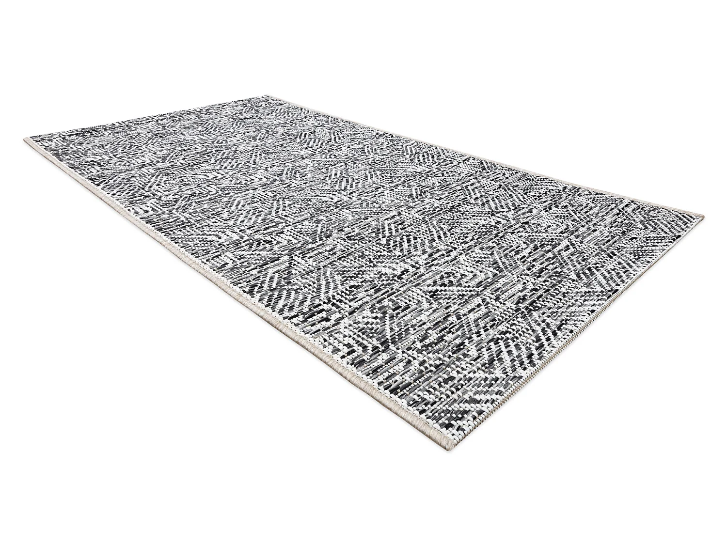 Tapis COLOR 47373960 SISAL labyrinthe gris / beige 140x200 cm