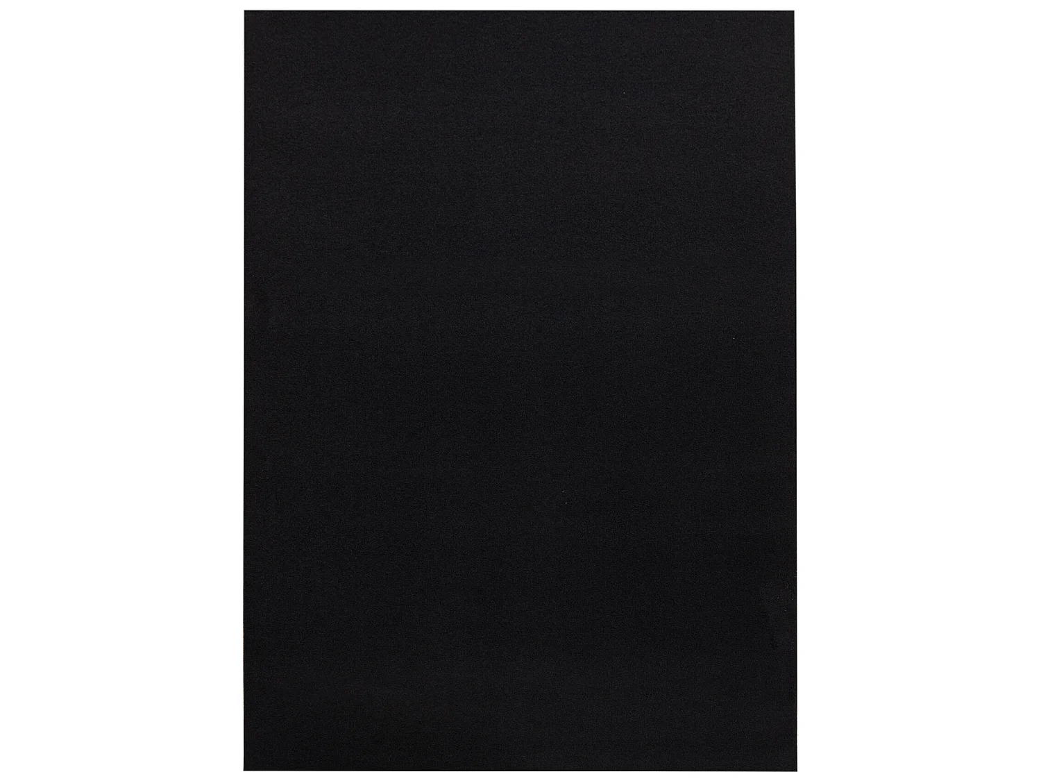 Alfombra con refuerzo de goma RUMBA un solo color negro 120x200 cm