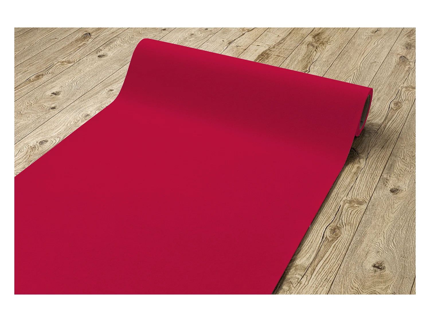 Tapijt met rubber bekleed RUMBA 1805 éénkleurig roze 200x450 cm