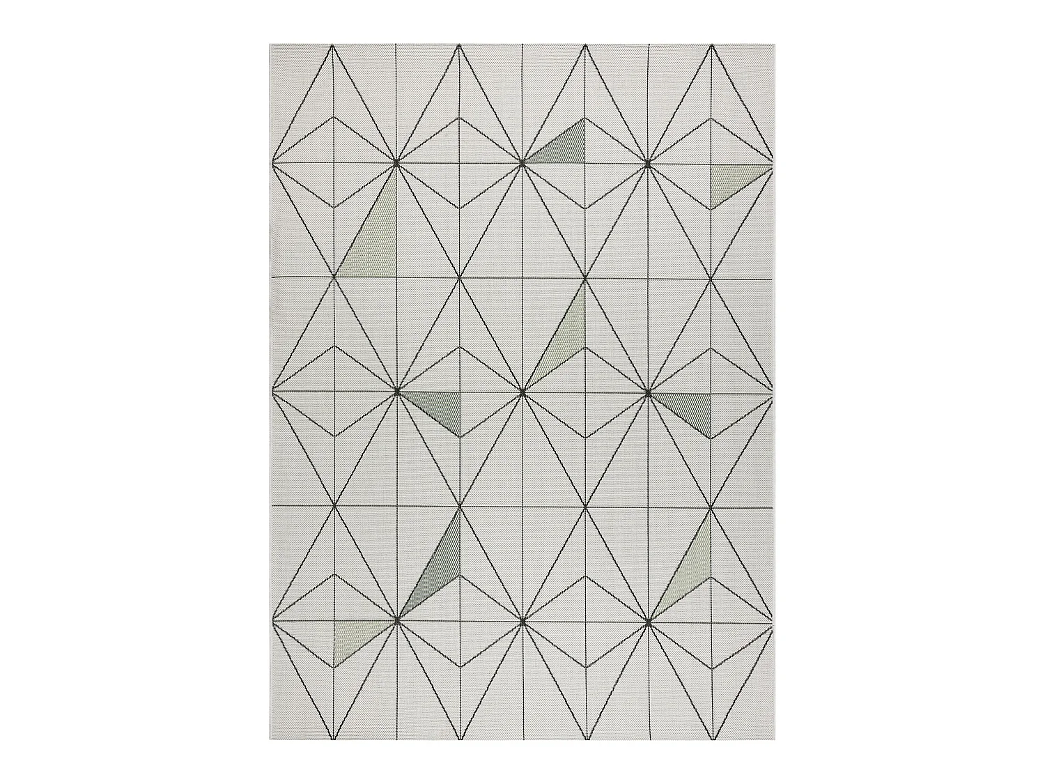 Tapis EN CORDE SIZAL COLOR 19447/062 Losanges Triangles Crème 200x290 cm