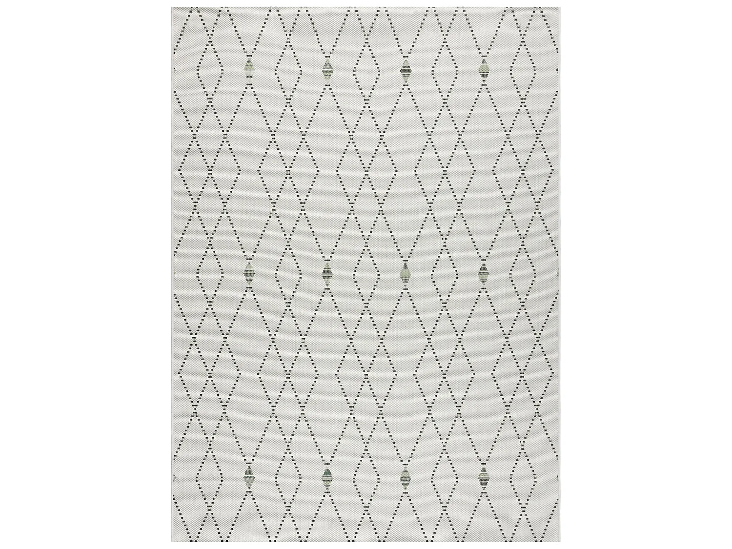 Tapis EN CORDE SIZAL COLOR 19443/062 Losanges Crème 120x170 cm