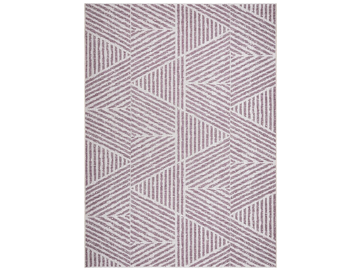 Tapijt Sisal SISAL COLOR 47176260 Lijnen, drieho , zigzag , beige / vu 160x230 cm