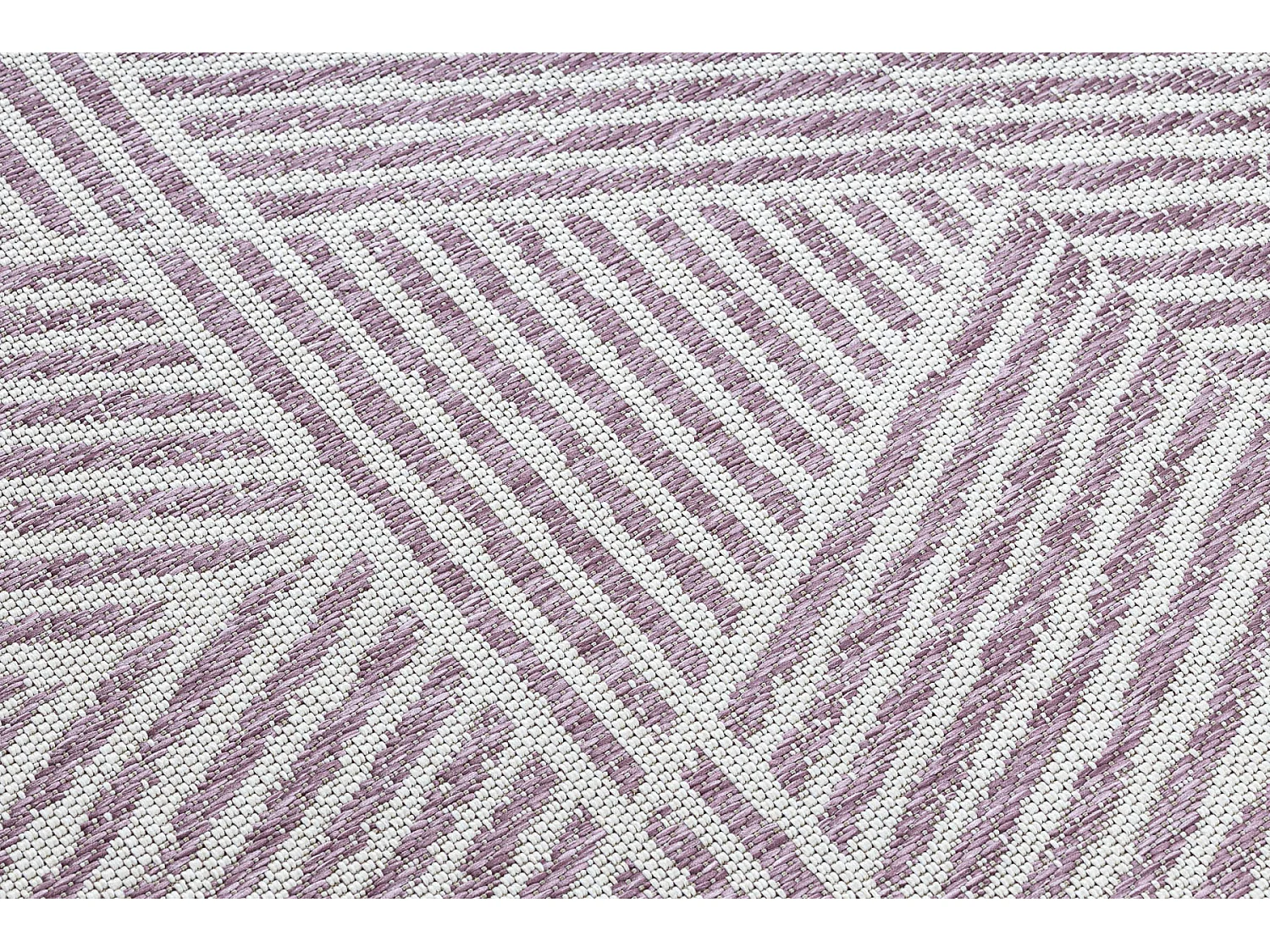 Tapijt Sisal SISAL COLOR 47176260 Lijnen, drieho , zigzag , beige / vu 160x230 cm