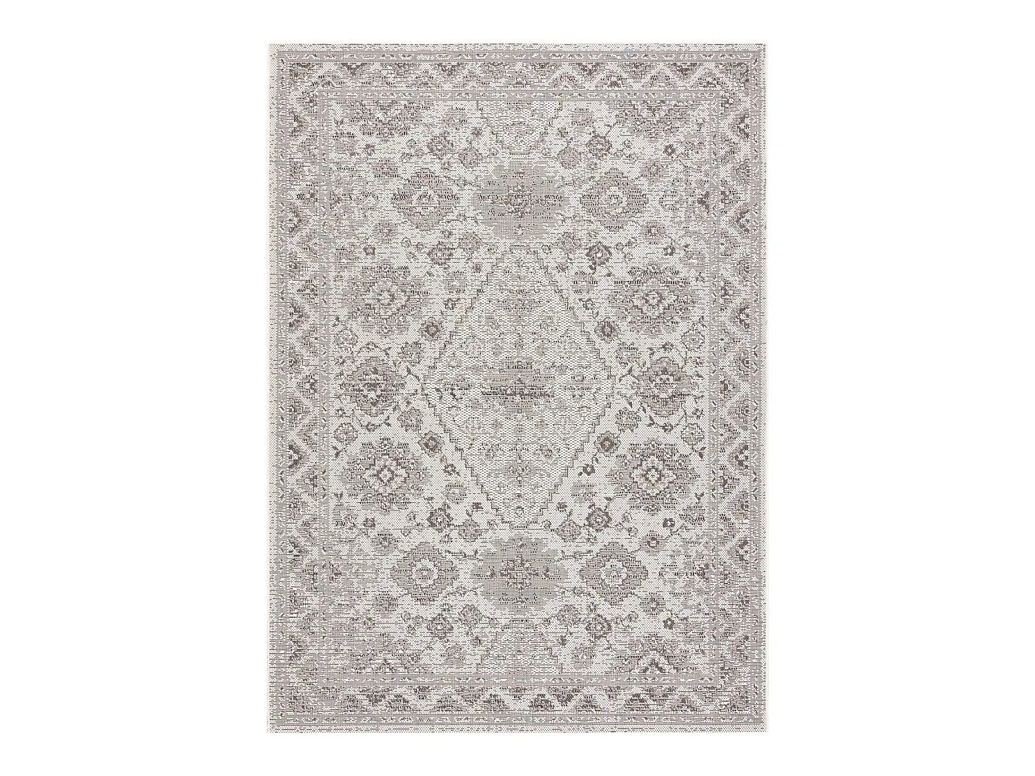 Tapis COLOR 19521260 SISAL ornement, cadre beige 80x150 cm