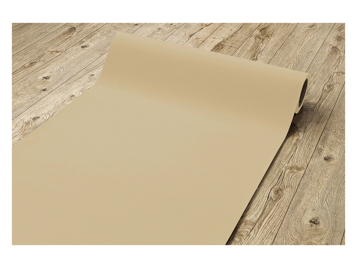 Tapis ANTIDÉRAPANT RUMBA 1963 couleur unique crème 200x300 cm