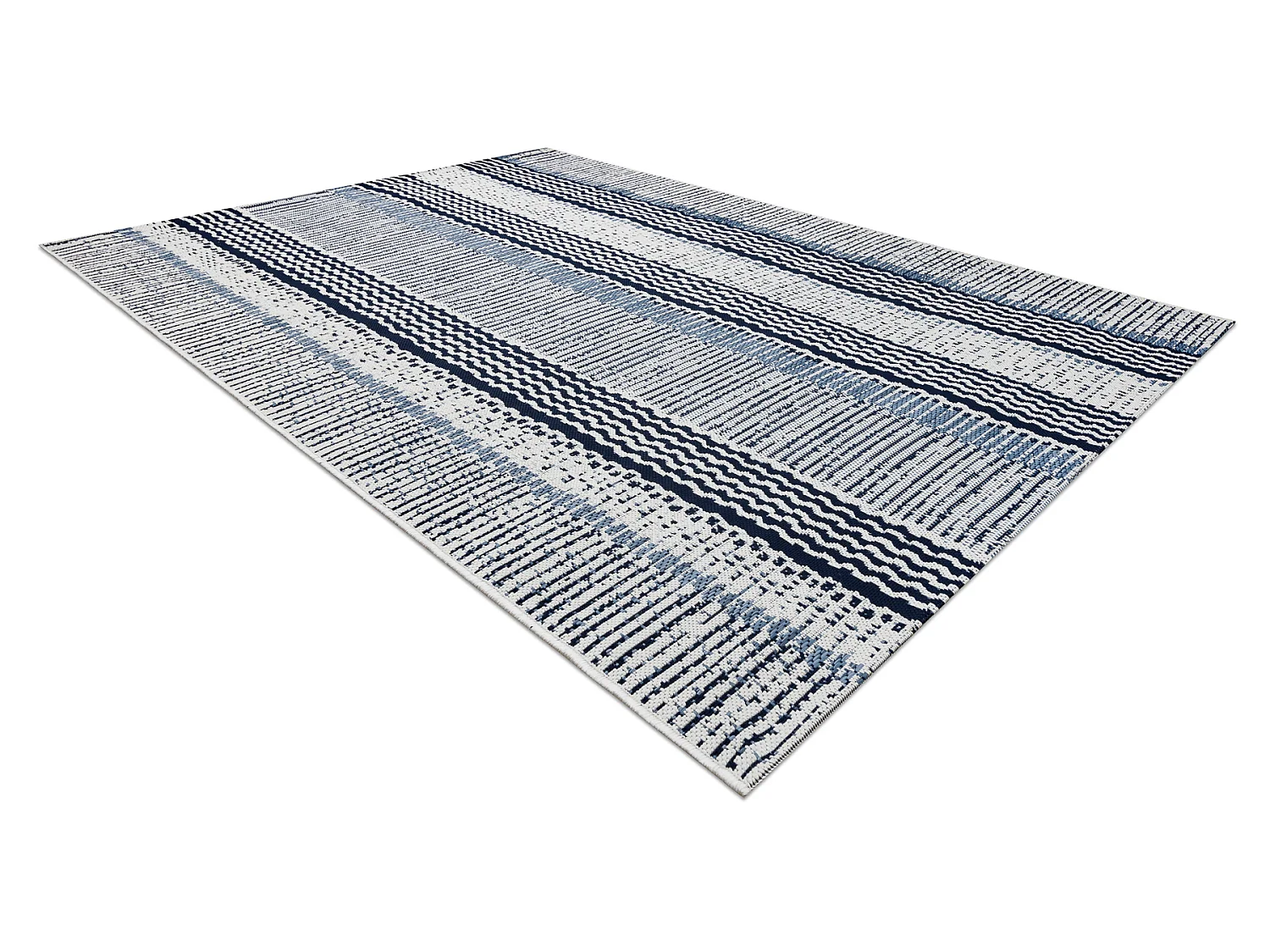 Sisal tapijt SISAL COLOR 47276/396 Strepen witkleuring 60x110 cm