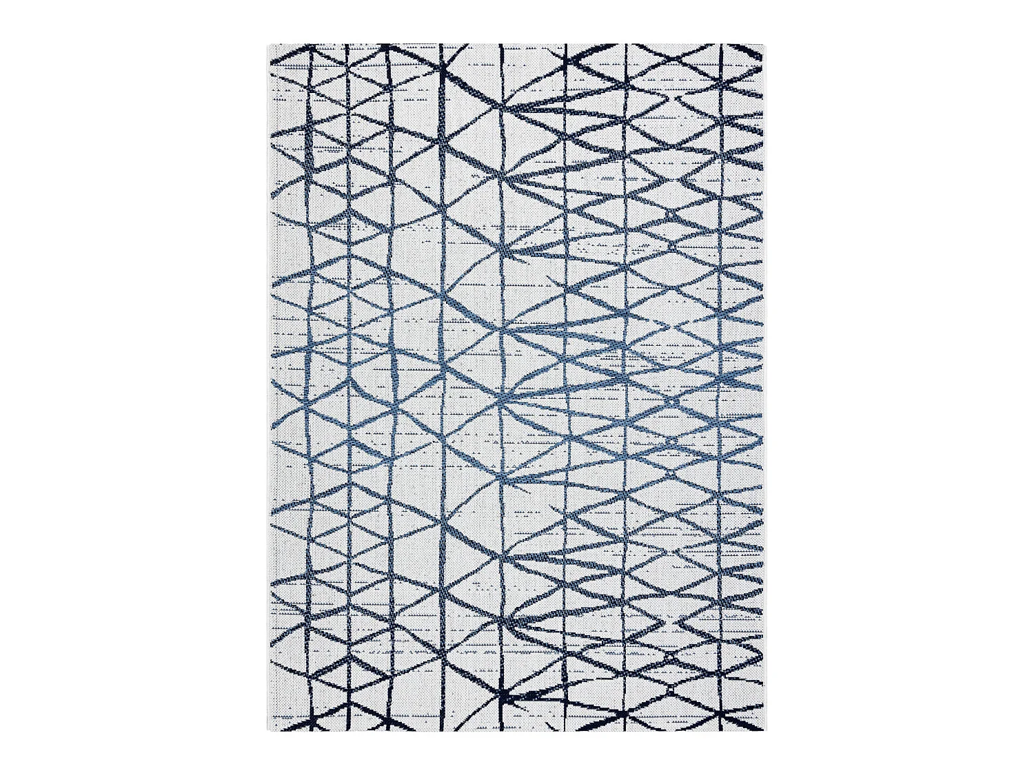 Tapijt Sisal SISAL COLOR 47278306 Lijnen, drieho beige / blauw 140x200 cm