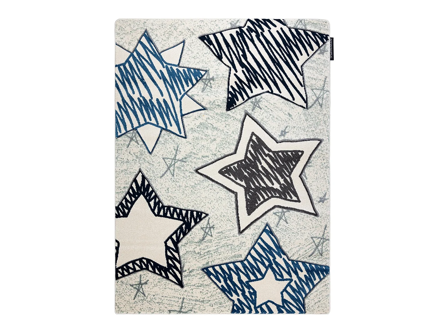 Tapis PETIT STARS étoiles bleu 200x290 cm