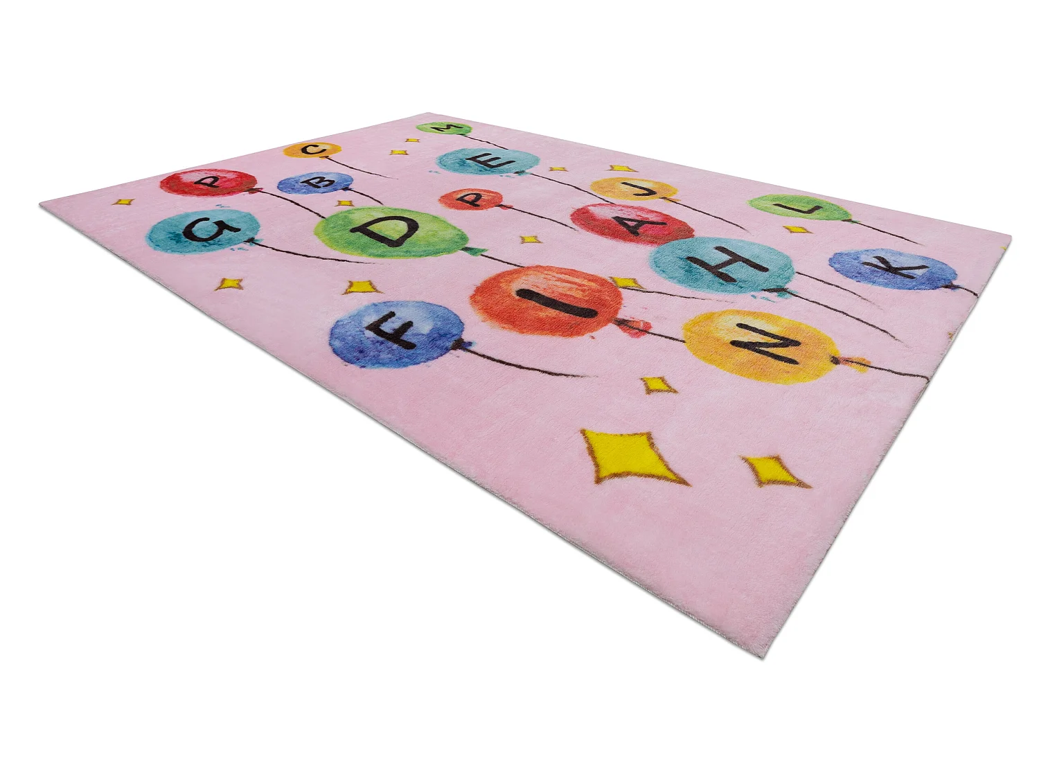 Tapis PLAY des ballons des lettres alphabet G3548-3 rose 160x200 cm