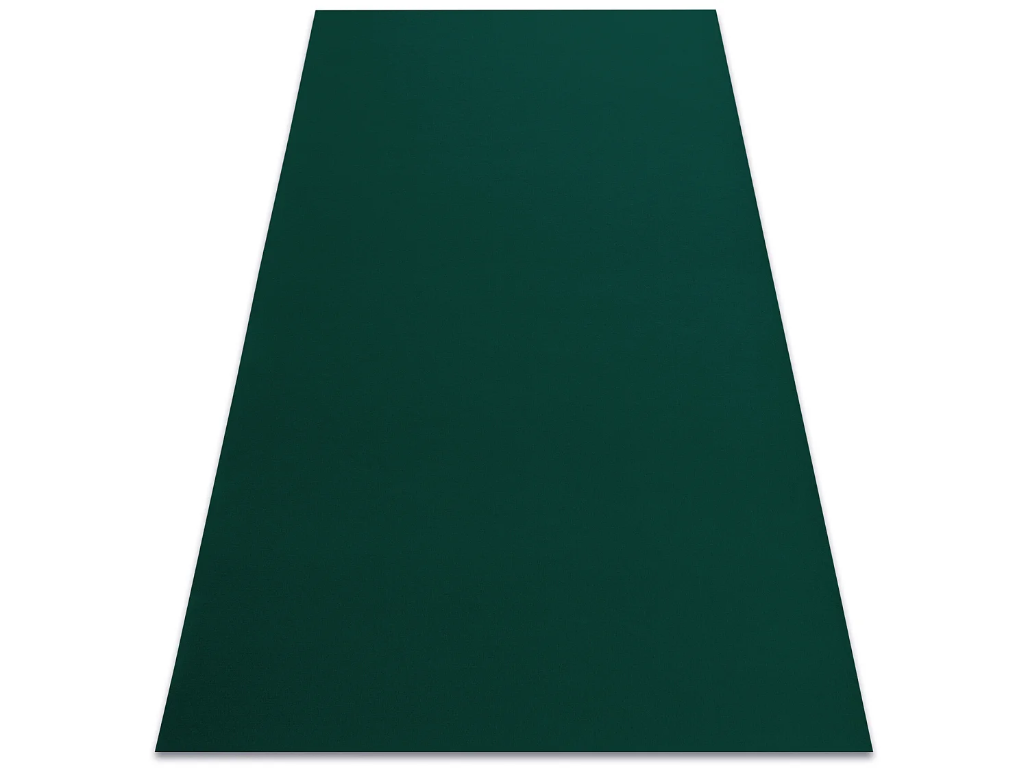 Teppich Antirutsch RUMBA 1970 einfarbig Flaschengrün  60x200 cm