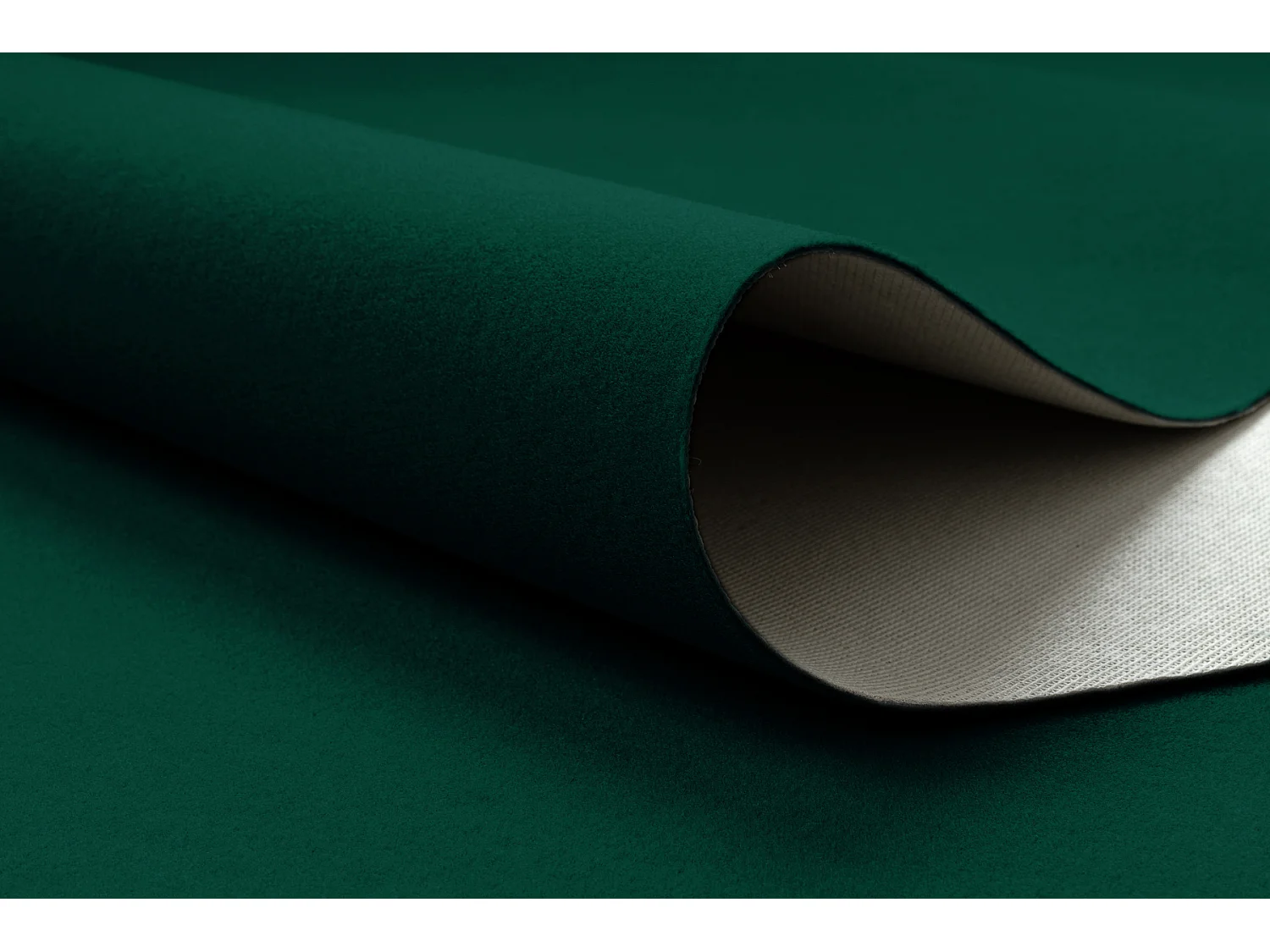 Teppich Antirutsch RUMBA 1970 einfarbig Flaschengrün  60x200 cm