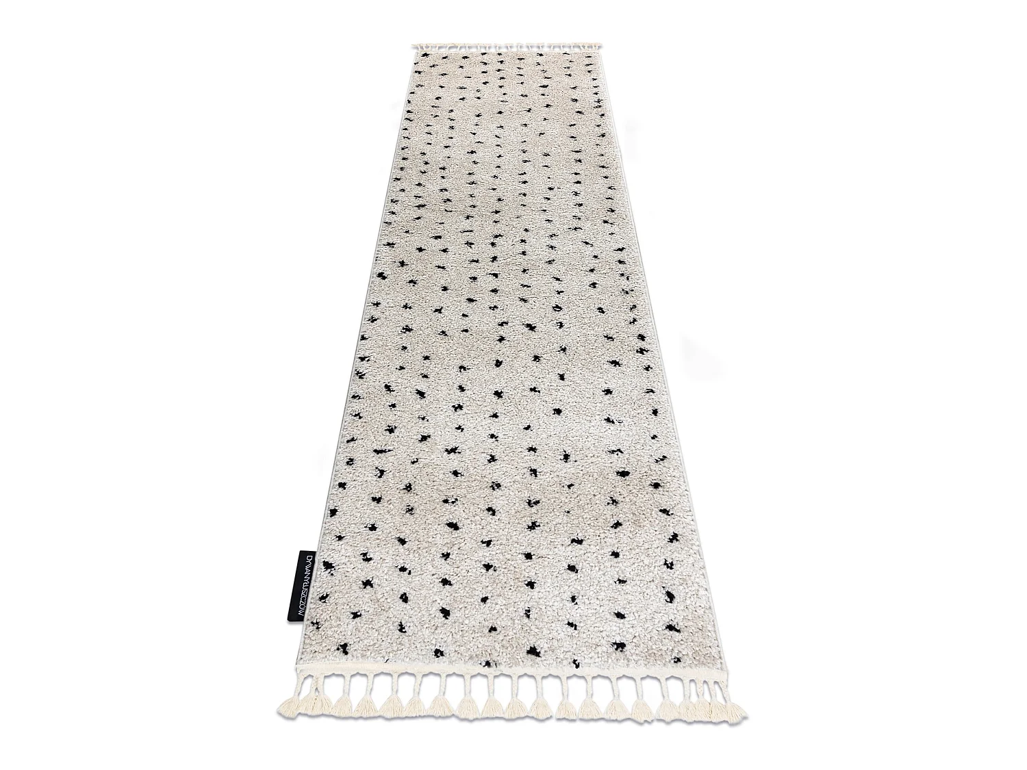 Tapijt, Vloerbekleding BERBER SYLA B752 stippen , crème - voor keuken 70x200 cm